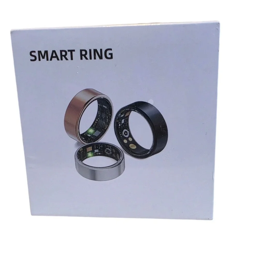 Smart Health R11M‎ Smart Ring Black Stainless Steel Health Tracker Size 10 NEW